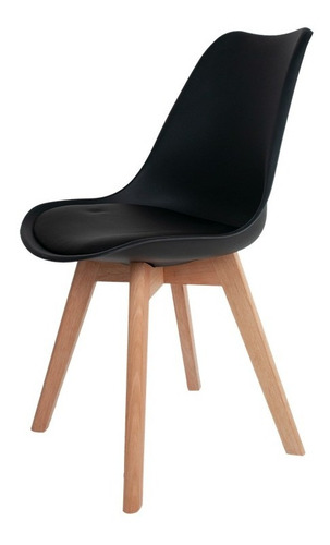 Imagem 2 de 7 de 4 Cadeiras Saarinen Leda Base Wood - Sala Jantar Cozinha