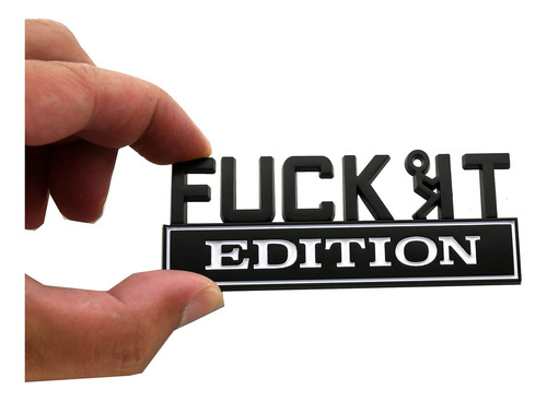 1 Calcomania De Emblema Fuck-it Edition Con Letra F-it Guy 3