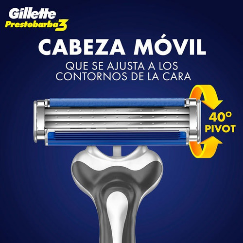 Máquina Para Afeitar Gillette Prestobarba3 2 U