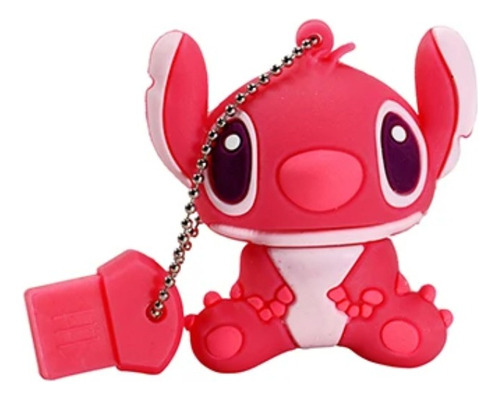 Pendrive (64 Gb) Lilo & Stitch - Pen Drive - Disney- Geek ! Cor Rosa Escuro Com Rosa Claro