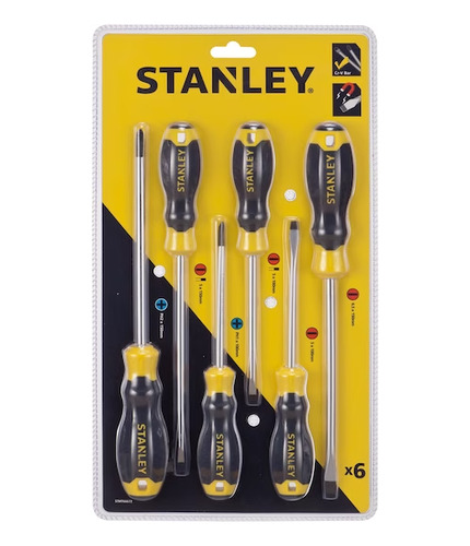 Set 6 Piezas Destornilladores Stmt66672-840 Stanley