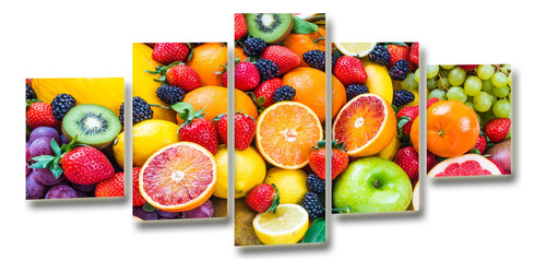 Cuadro Decorativo Frutas Ideal Para Comedor 80x150cm