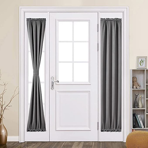 Miulee Sidelight French Door Blackout Cortina Thermal Insul