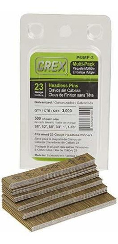 Grex P6 - Mp-3 Calibre 23 Multi-pack Sin Cabeza Botones (3.0