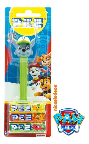 Boneco Pez Dispenser Para Balas Patrulha Canina Rocky 25,5g