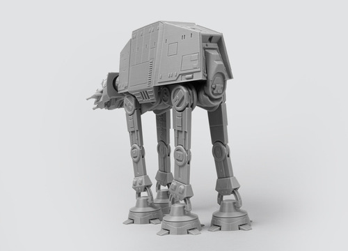 Robot Star Wars Atat Figurada Con Movimiento Articulado Fab