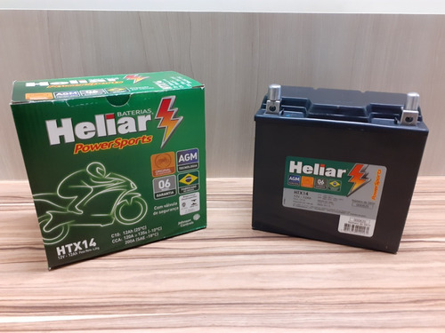 Bateria Heliar Htx14, 12ah, Agm, Auxiliar Land Rover Evoque