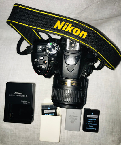  Cámara Nikon Kit D5300 + Lente 18-55mm Vr  Color Negro