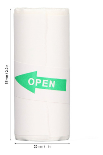 Imagen 9 de 10 de Papel Adhesivo Para Impresora, 10 Rollos, Térmico, Portátil,