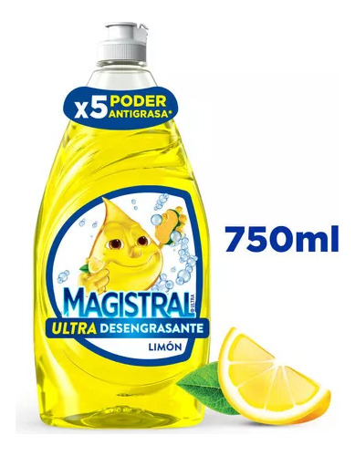 Lavaloza Ultra Desengrasante Limon 750ml Magistral