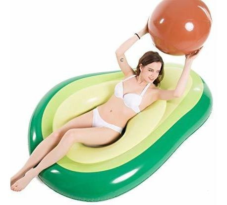 Jasonwell Inflable Aguacate Piscina Flotador Floatie Con La 