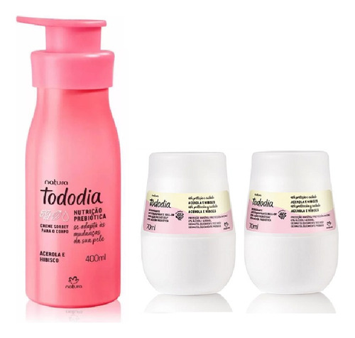 Kit Natura Tododia Hidratante Corporal 400ml+ 2 Desodorante 