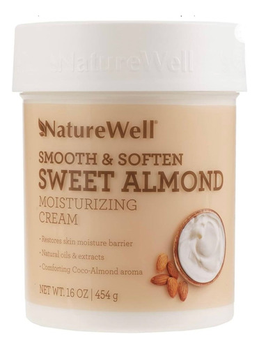 Nature Well Smooth & Soften Sweet Almond Crema 454g