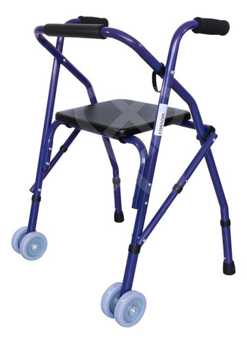  Andadera Rollator Sencilla Con Asiento Y Ruedas Delanteras