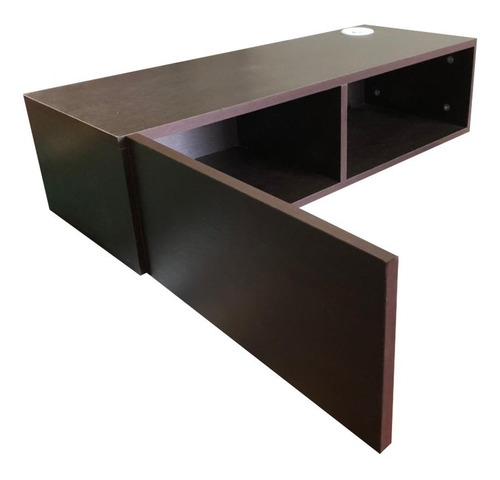 Repisa Flotante Para Tv Minimalista Color Wengue