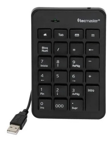 Teclado Numérico Multimedia Cableado Tecmaster