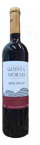 Vinho De Mesa Tinto Bordô Demi-sec- Quinta Moraes 720ml