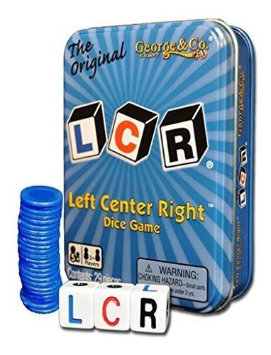 Lcr Left Center Right Blue Tin