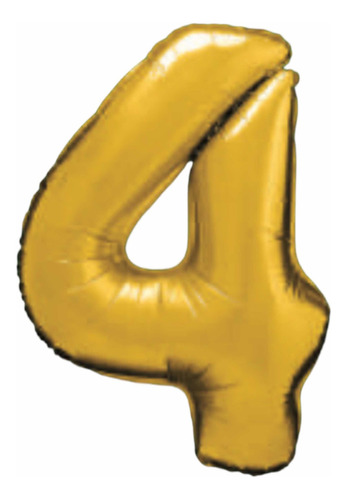 Balão Metalizado Números Letras 70 Cm Dourado Prata Rose Cor 4 dourado