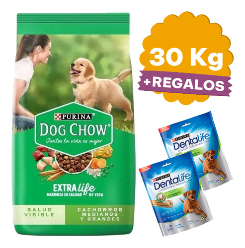 Comida Perro Cachorro Dog Chow 24 Kg + Regalo + Envío