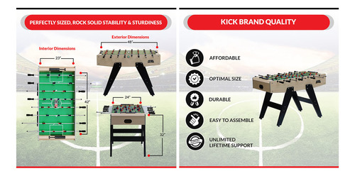 Kick Mesa De Futbolín Freedom 122 Cm Mmg