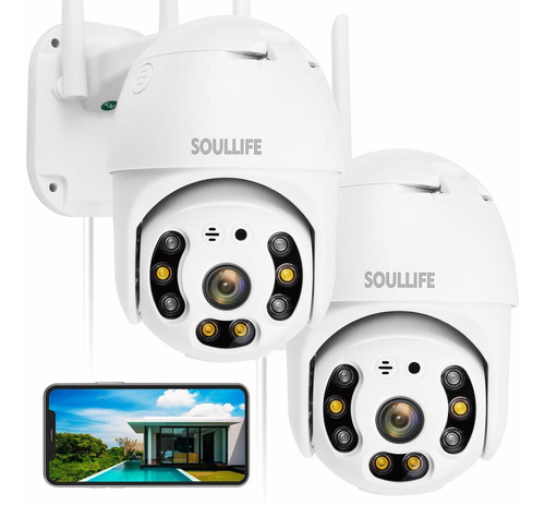 Soullife Security Camera Outdoor 1080p Hd Home Surveillance 