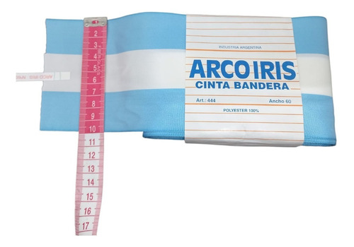 Imagen 1 de 4 de Cinta Bandera Argentina 10cm X 10mts Por 1 Rollo Nº60