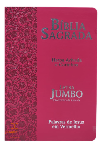 Bíblia Feminina | Letra Jumbo / Ultra Gigante | Harpa Cristã | Rc | Ramos Vermelha