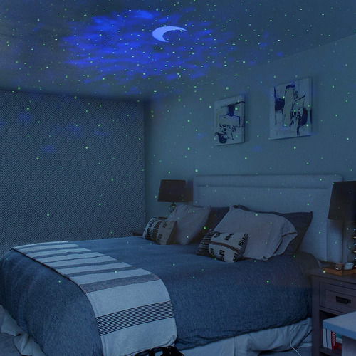 Imagen 6 de 7 de Galaxy Projector Light 3 En 1 Starry Night Sky Con Auro...