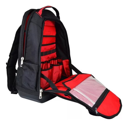 Mochila Porta Herramientas Milwaukee Base Reforzada 48228200 Color Rojo