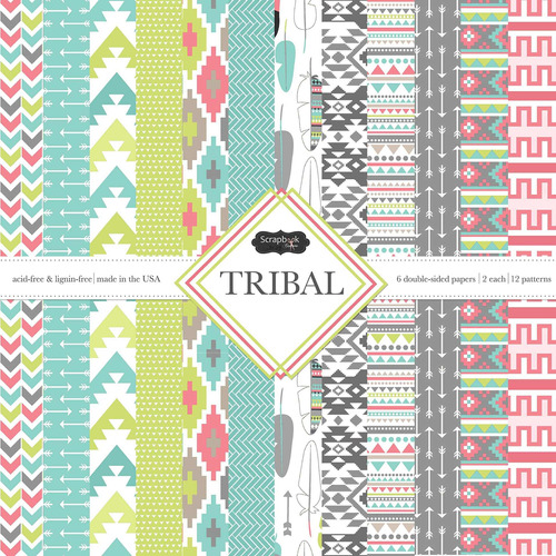 Scrapbook Customs Tematica Papel Kit Tribal