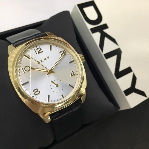 Relógio Pulso Feminino Dkny Aço Dourado Pulseir Couro Ny2537