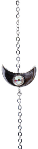 Pulsera Plata 925 Luna Con Cristal Swarovski® Elements