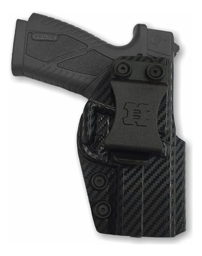 Pistolera Fibra Carbono Kydex Browning 9 Mm Interna Houston