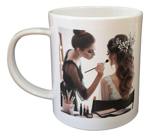 Taza Plastico Maquilladora Make Up Belleza Estetica M3