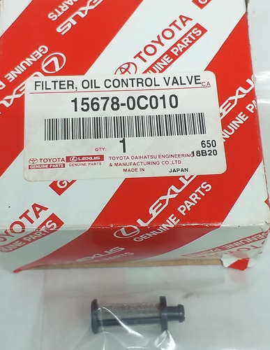 Microfiltros Válvula Aceite Hilux 2.7 15678-0c010