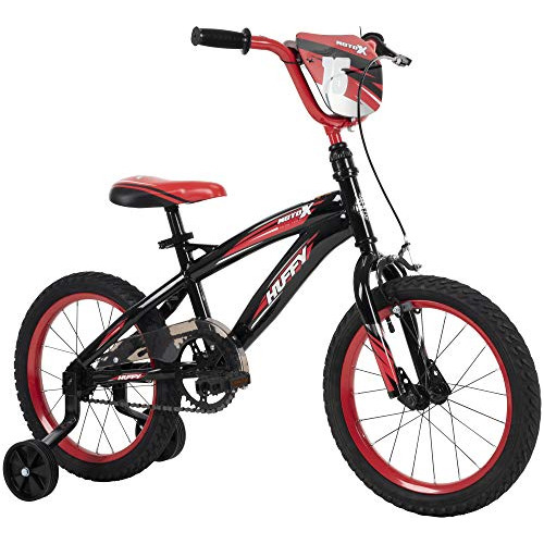 Bicicleta Infantil Huffy Moto X 16 , Rueditas, Negro