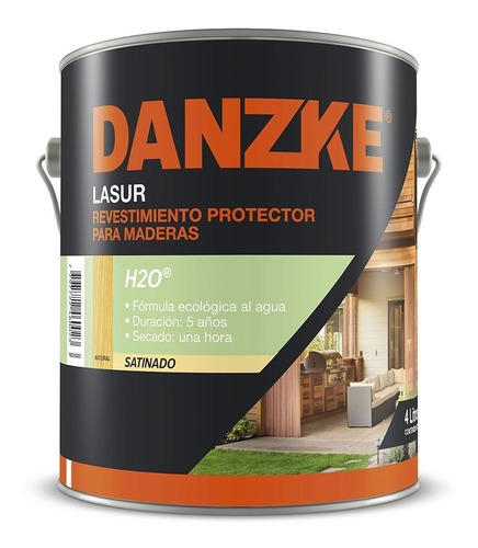 Protector Madera Filtro Uv Danzke H2o Petrilac Caoba 4 Lts