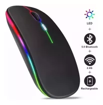 Comprar Mouse Inalambrico Bluetooth 5.0+2.4g Recargable Ergonomico 