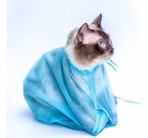Malha De Malha Para Banhar Gatos Resistentes Ao Cão De