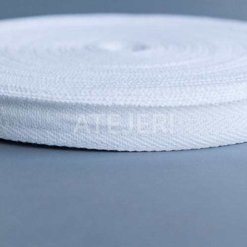Imagen 2 de 4 de Cinta Hilera Liviana De Algodón 20mm X 50 Mts Blanca