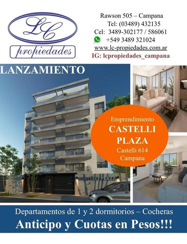 Imagen 6 de 7 de Departamento En El Emprendimiento Castelli Plaza