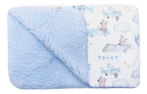 Frazada Plush Sherpa Bambino Bebe Niño Niña