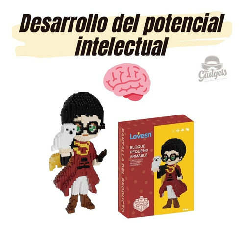 Harry Potter & Hedwig Figura Bloques Armables 3d Mini Blocks