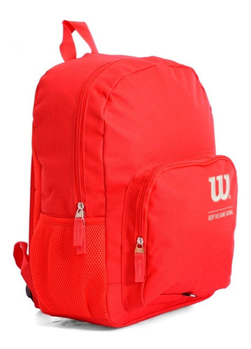 Morral Mochila Unisex Class Escolar Universitario Wilson Color Rojo