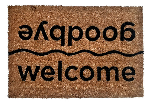 Felpudo Coco Puerta 40 X 60 Cm Welcome Goodbye 