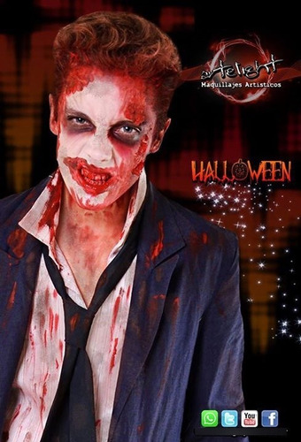 Imagen 4 de 10 de Sangre Artificial Maquillaje Pinta Cara Gotero