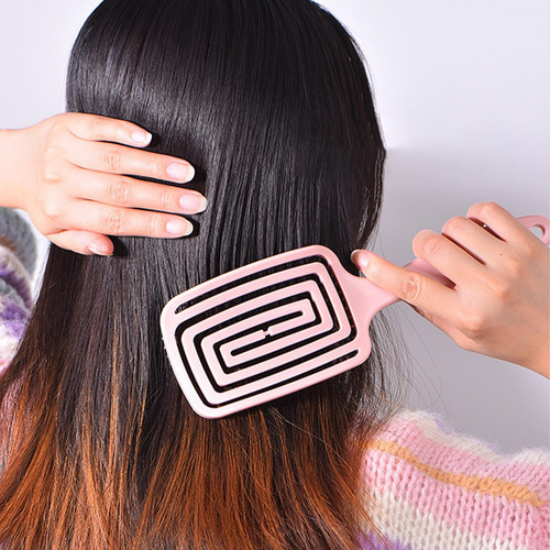 Cepillo Pelo Curvado Con Ventilación Con Fácil Desenredar,
