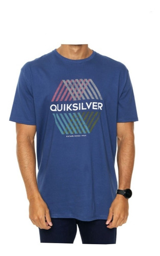 Remera Quiksilver Modelo Multi Hex Azul