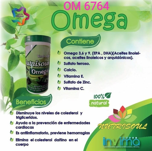 Nutrisoul Omega 3, 6 Y 9 - Kg a $50000